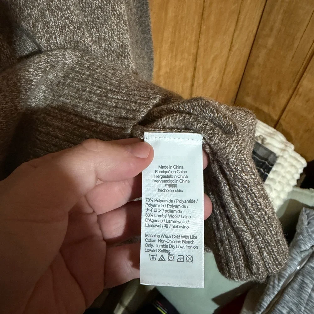 J.Crew Heathered Brown Knit Sweater